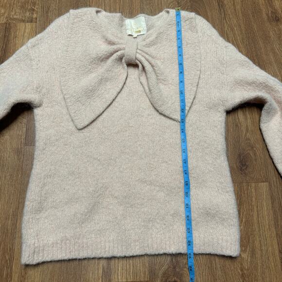 ByTimo Womens Alpaca Wool Blend Sweater Big Bow Light Muted Pink Size Small - Picture 8 of 8